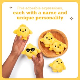WHAT DO YOU MEME? Emotional Support Chickies by Relatable, Cuddly Plush Toys and Stuffed Animals, Includes 5 Plushies with Basket, Perfect or Cute Stocking Stuffer for Kids and Teens