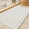 Waffle Bath Mat, Super Absorbent Non Slip Bath Mat Ultra