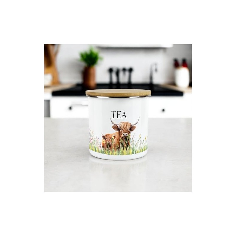 Purely Home Highland Cow & Calf Tea - Country Farm