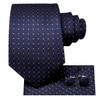 Dubulle Mens Red White Dots Striped Tie WOVEN Necktie for
