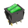 WITTKOWARE Dual Control Rocker Switch, 30 x 22 mm, 2-Pole,