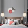 Brikey Brass Gold Pendant Light - Clear Glass Ceiling Lamp