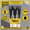 3 x SabreCut SCENDK1 Nut Socket Driver Set HEX to