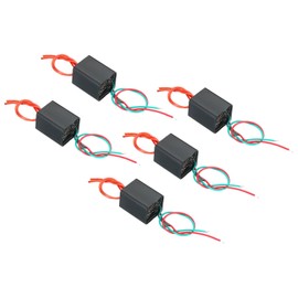 PATIKIL High Voltage Generator 5pcs DC 3-6V 20KV Boosting Step Up Power Supply Module Arc Voltage Transformer for Scientific Experiment Black