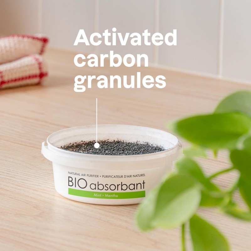 ATTITUDE Bio Absorbant Air Purifier with Activated Carbon, Plant- and