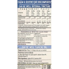 WishGarden Herbs Ear Be Well Treatment Kit - Soothing Ear Oil Drops with Mullein & Garlic + Herbal Tincture Supports Rapid Immune Response, Soothes Infants, Babies & Adults Ear Aches, 1.27oz