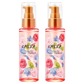 Kaika M Repair Treatment, 3.4 fl oz (100 ml) x 2 Bottles, No Additives, Damaged Hair, Won't Rinse, Styling Marula Oil, Rose Scent