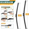 KVQ Windshield Wiper Blades Replacement for GMC Terrain 2010-2017 Chevy