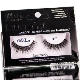 Ardell Fauxmink 817 Lashes 1 pair Soft Light Weight Easy To Apply Medium Volume