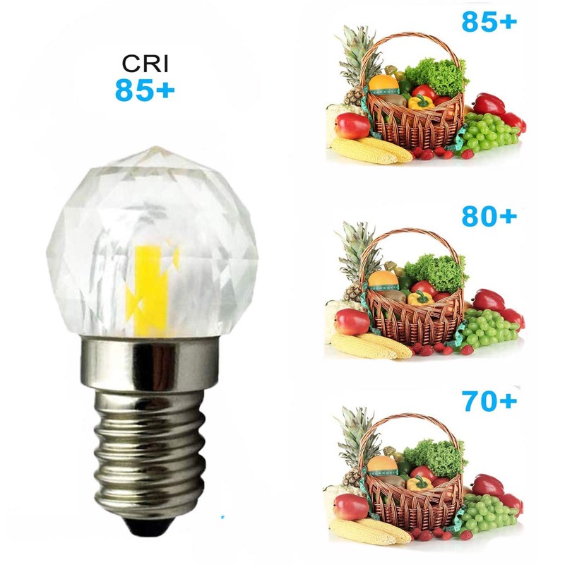 2W E12 Mini Globe Crystal LED Light Bulb Dimmable COB