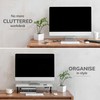 Anji Mountain Monitor Stand - Desktop Organizer & Laptop Riser,