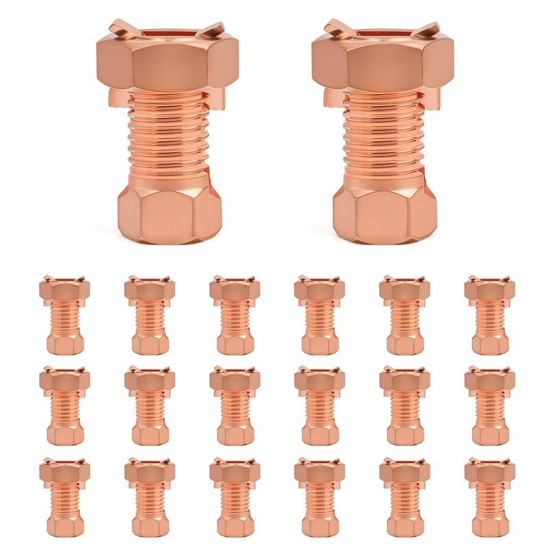 Electric Fence Split Bolt Connectors - High Strength Brass Ground