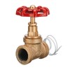 CocinaCo Vintage Steampunk 1/2 Inch Red Handle Stop Valve Light