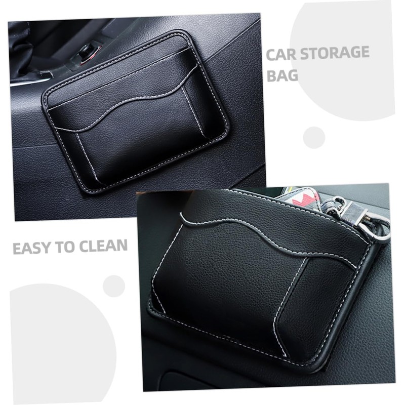 Alipis Car Console Organizer Bag Dashboard Pouch Design for Easy