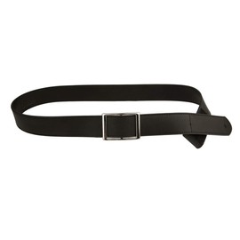 Myself Belts Unisex Easy One Handed Genuine Leather with Faux Buckle Black 40-42 One Size