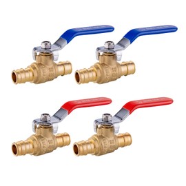 (Pack of 4) EFIELD Cold Expansion Pex-A 1/2-inch X 1/2-inch Brass Ball Valve For Hot and Cold or Potable Water, ASTM F1960,cUPC Certified (1/2-inch),(VALVE149-4PCS)