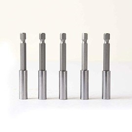 Superior Steel BH75M-5PK 1/4 Inch x 3 Inch Magnetic Screwdriver Bit Holder - 5 Pack
