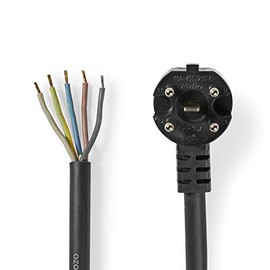 NEDIS Oven Power Cable - Perilex - Open - 1.50 m - Black