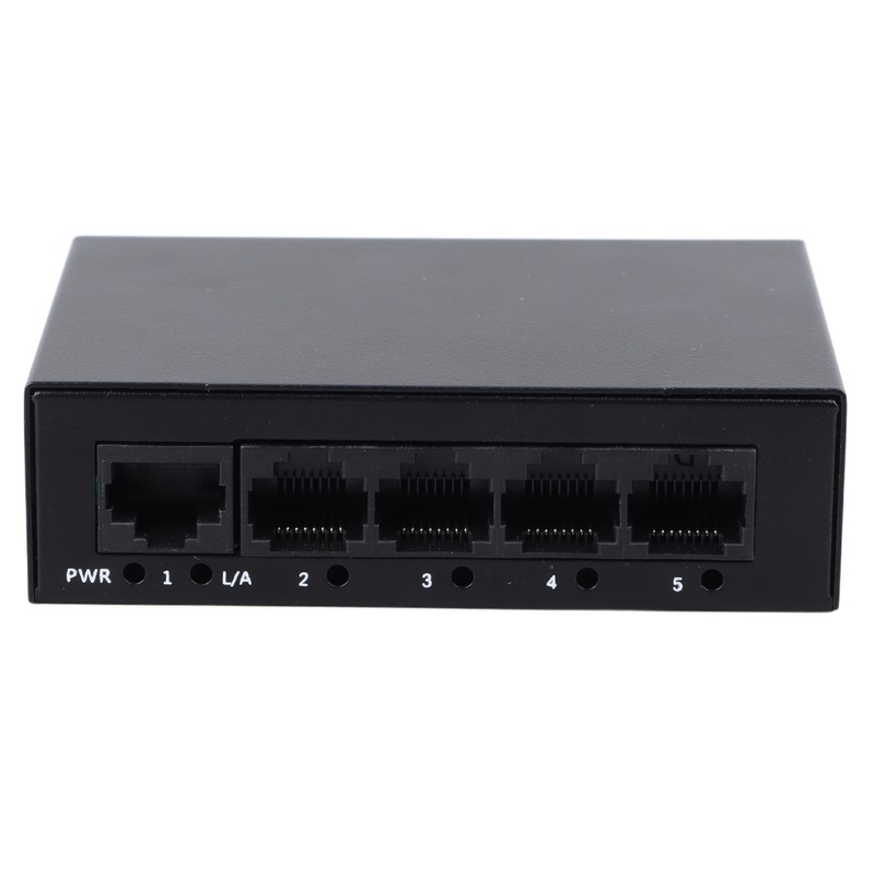 5 Port Ethernet Switch Professional High Speed 10 100Mbps Iron