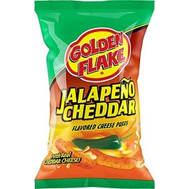 Golden Flake Jalapeño Cheese Puffs 5 oz Bags (4 Packs)