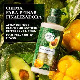 HERBAL ESSENCES BioRenew, Crema para peinar rizos y cabello ondulado Nutre e Hidrata Pequi  Aguacate 300 ml