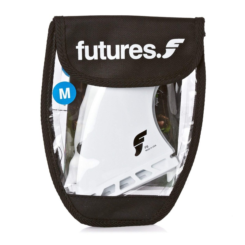 Futures F6 Thermotech Thruster Medium Surfboard Fins - White -