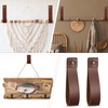10pcs PU Leather Straps for Hanging Wall Hooks 1 x