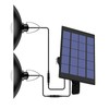 Solar Powered Pendants Light with Adjustable Panel Auto ON/OFF Lighting