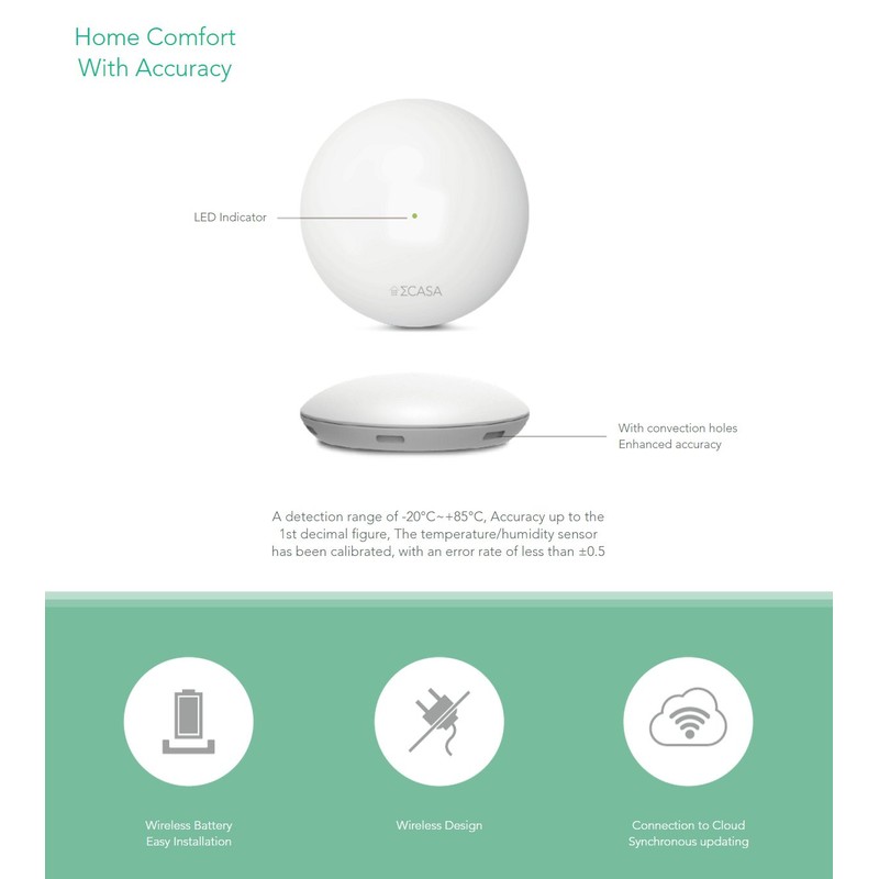 Sigma Casa Weather Sensor, Smart Wetterstation (Luftdruck)