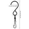 KUUQA 12 Pack Swivel Hooks Clips Wind Spinner S Hook