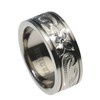[BreezyIsland] Hawaiian Jewelry Ring Hawaiian Scroll Titanium 8mm Width, Titanium