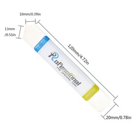 MEETOOT 10pcs Metal Flat Spudger Soft Thin Opening Pry Tool Mobile Phone Dismantling Tool Metal Crowbar Metal Prying Plate Stainless Steel Metal Bar Electronic Device Repair Glue Removal