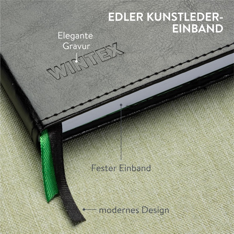 WINTEX Notebook in DIN A5 Squared with 88 Pages -