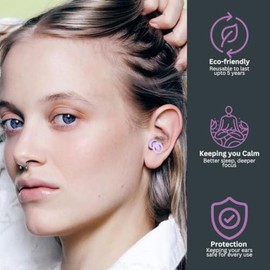 Somnio Noise Reduction Ear Plugs for Sleep, Snoring, and Focus | Best Earplugs to Block Out Snoring | Custom Fit Sleeping Earplugs with 32dB Noise Reduction