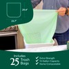 Cleanomic Compostable* Trash Bags with Drawstring (13 Gallon, 25 Units,