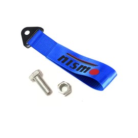 High Strength NISMO Blue Tow Strap Front or Rear Bumper Towing Hook x1 Y