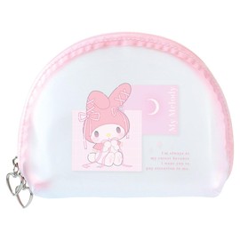 Tees Factory Sanrio Characters Clear Matte Pouch, Ballet Core/My Melody H 4.7 x W 6.3 x D 2.0 inches (120 x 160 x 50 mm), SR-5544412MM