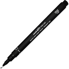 uni-ball Pin Black Technical Drawing Marker Pen 0.5mm - Box of 12 Pens