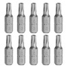 sourcing map 10pcs T25 Torx Screwdriver Bit 1/4" Hex Shank