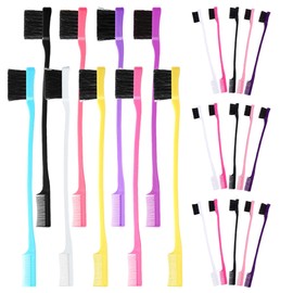 IWOWHERO 24pcs Double-ended Eyebrow Brush Set Smoothing Edge Brush for Makeup Grooming and Hairline Styling for Beauty Enthusiasts and Professionals