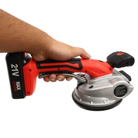 DYNAMI Tile Vibration Machine,Cordless Hand-held Tile Tiling Machine 6 Speeds Adjustable 21V 1500mAh (2 Batteries)