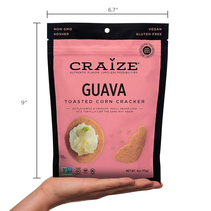 Craize Guava Crisps | Gluten Free, Vegan, Kosher, Toasted Corn