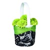 Lillian Rose Green Black Wedding Flower Girl Basket