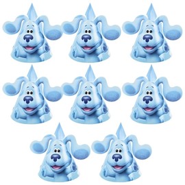 Blue's Clues Party Hats with Pop-Out Ears - Pack of 8 - Fun & Unique Design - Perfect for Kids Birthday Celebrations & Themed Events