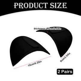 PMTFUMY 2 Pairs Shoulder Pads,Breathable Sponge Pads,Correct Sloping High Low Shoulders Shoulder Pads, with Velcro Shoulder Pads Anti-Slip Detachable Foam Shoulder Pad for Blazer Suit T-Shirt