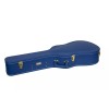 Crossrock Designer Series- Wooden Case for D28 Acoustic Guitar-Vibrant Blue