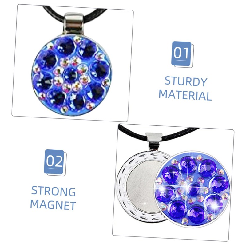 OHPHCALL 5pcs Portable Golf Marker Necklace Decorative Hat Clip Golf