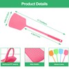 4 Pack Heavy Duty Fly Swatters, Extra Long 17.7in Plastic
