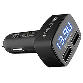 PolarLander 4 1 3.1 A Dual USB Car Charger Digital Display Current Meter Voltmeter Thermometer Voltage Meter, due to the