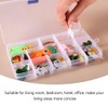 EXCEART 3 Pieces Assortment Box Small Sorting Boxes Plastic Transparent